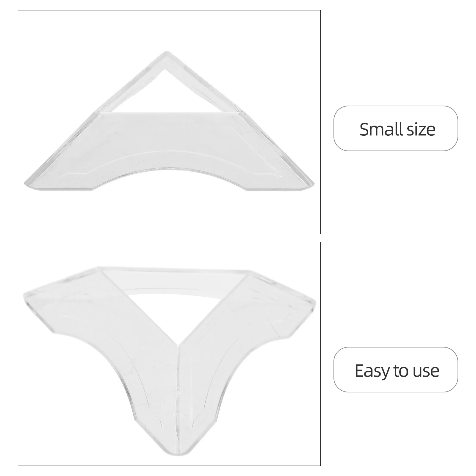 20 قطعة قاعدة حامل مثلث واضح لمجموعة عرض الألغاز حامل ثلاثي الأرجل مكعبات تخزين الرف ديكور سطح المكتب