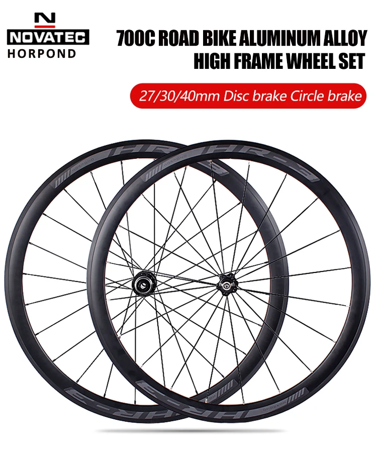 NEU Novatec 700C Rennrad-Laufradsatz Scheibenbremse D981/982SB A271/F372SB F582SB 4 Lager 27/30/40mm Felgenhöhe 4 Lager Laufräder – Detail 2