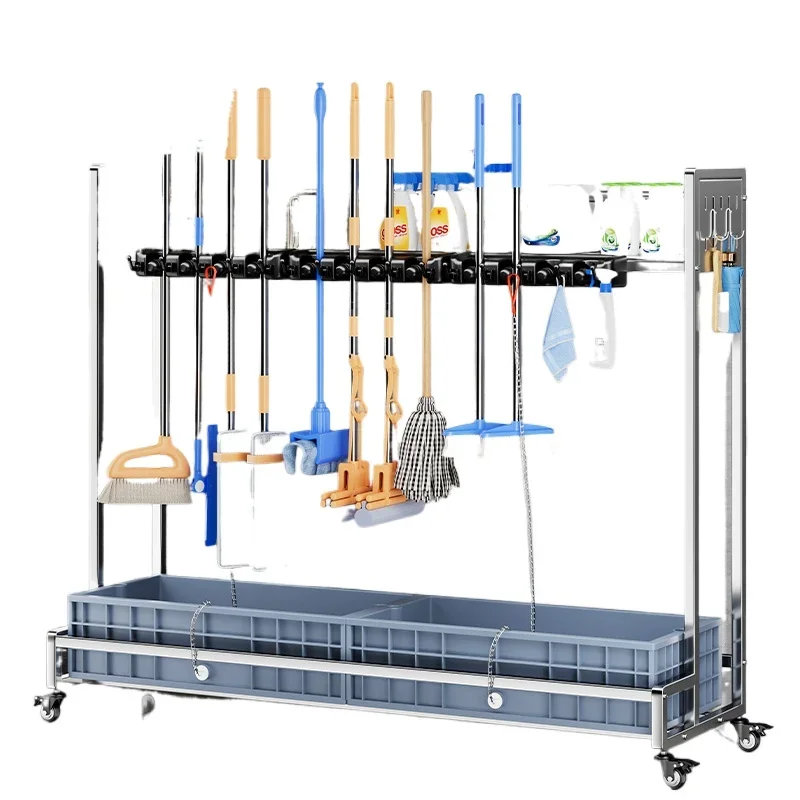 Stainless steel moving mop