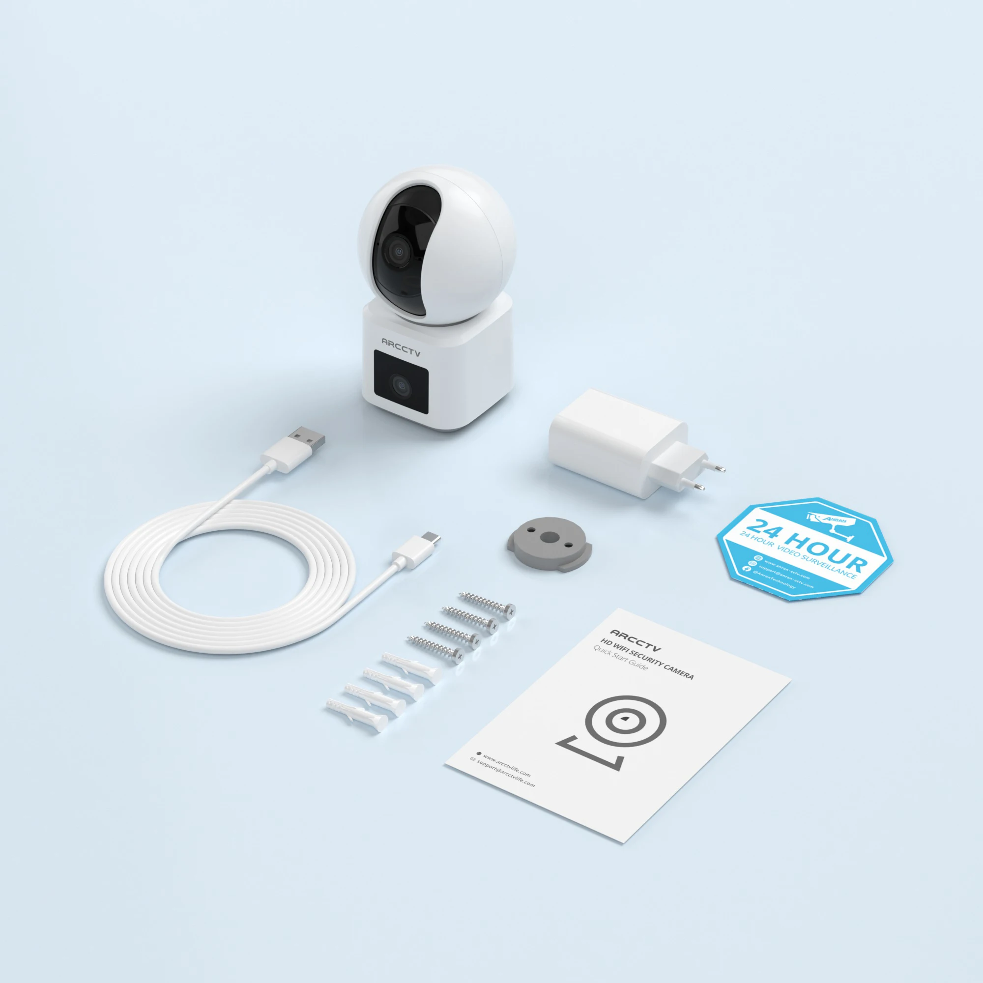 ARCCTV 4MP Dual-Objektiv WLAN-Überwachungskamera HD Zwei-Wege-Kommunikation IR-Nachtsicht Sicherheits-Drahtloskamera 360° ° Automatische Verfolgung anzeigen – Detail 12