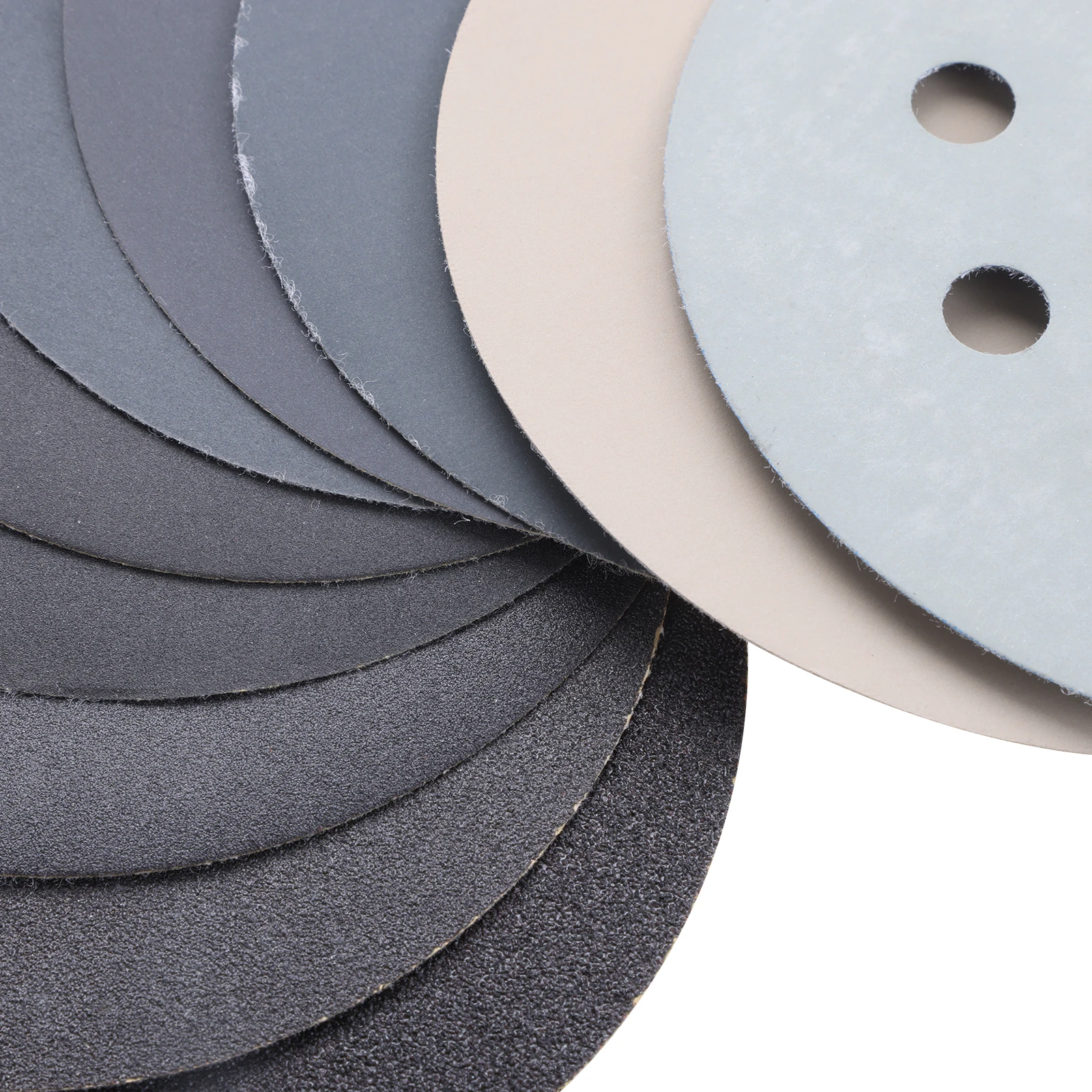 100Pcs 5Inch Hook Loop Sanding Discs 8 Hole Wet Dry Orbital Sander Sandpaper 80-5000 Grit Assortment Silicon Carbide Sand Paper