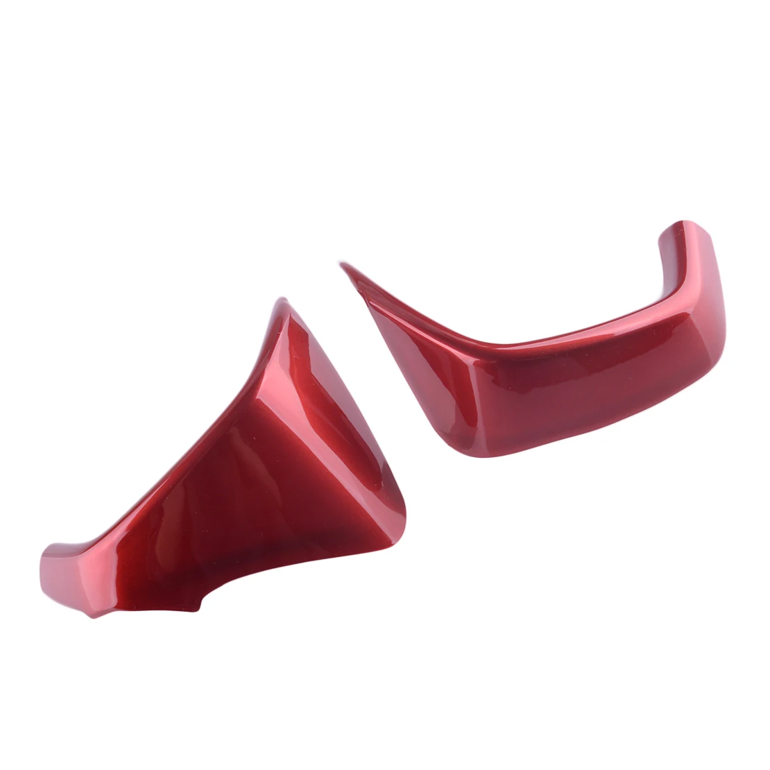 2Pcs Car Interior Front Dashboard Instrument Panel Trim Cover Frame ABS Red Decor Fit for Kia Forte K3 2019 2020 2021 2022