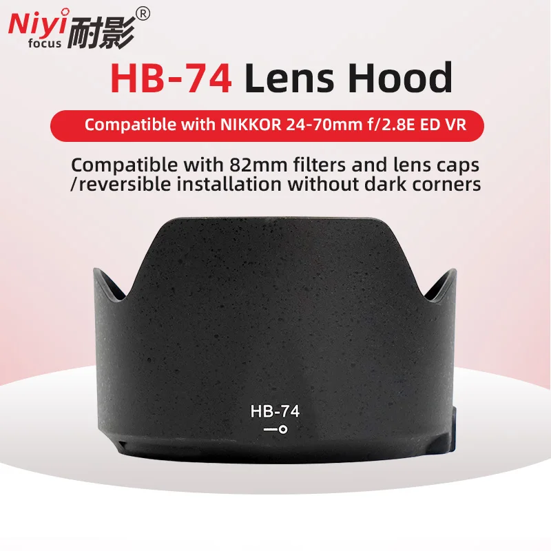 HB-74 HB-93 HB-36 HB-65 Camera Lens Hood for Nikon AF-S NIKKOR 24-70mm f/2.8E ED VR 24-200mm f/4-6.3 Anti‑Glare Lens Shade