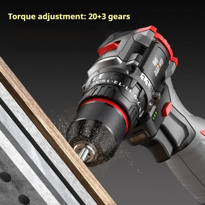 Nanwei Household Multi-function Impact Drill Professional Hole Tool Electric Rechargeable Pistol Drill Brick Wall Drilling Use