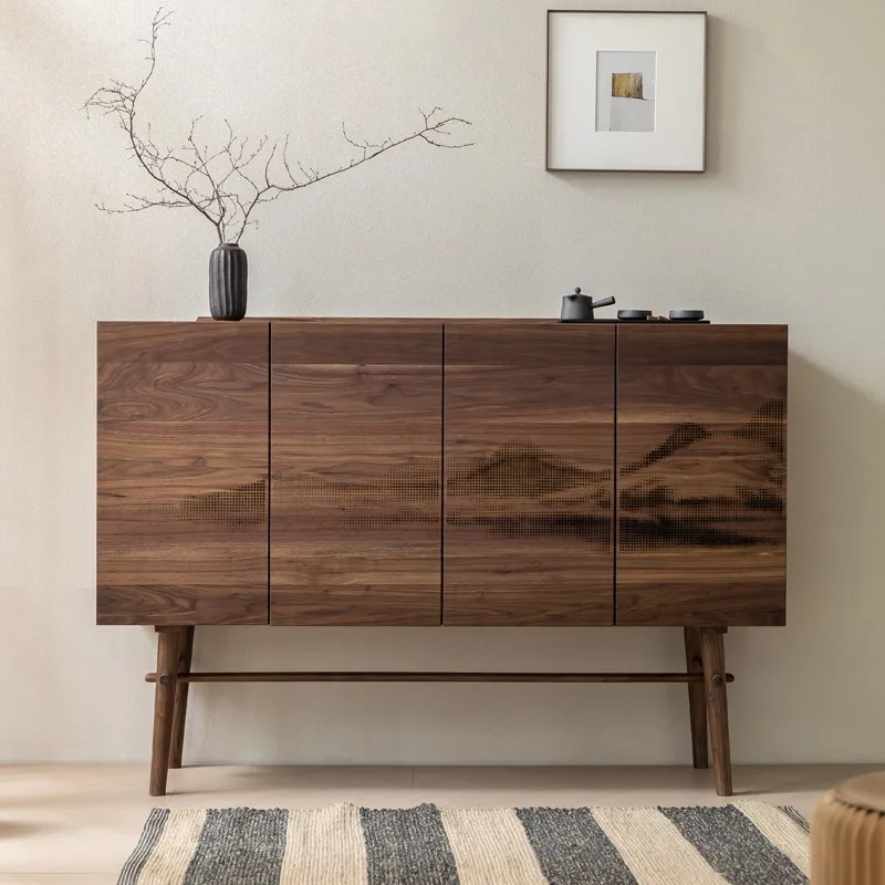 

Wood Modern Bar Cabinet Shelves Living Room Mobile Display Wine Cabinet Standing Multifunctional Repisa Chinese Style Furniture
