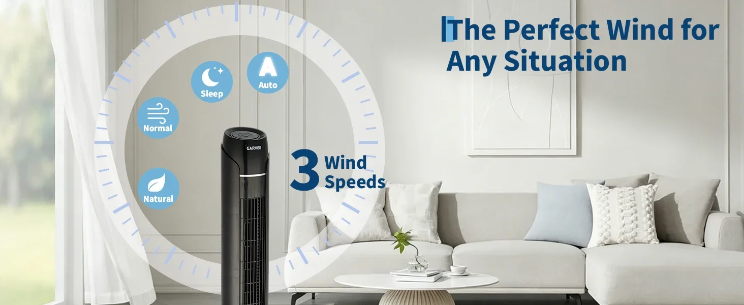 Tower Fan for Bedroom