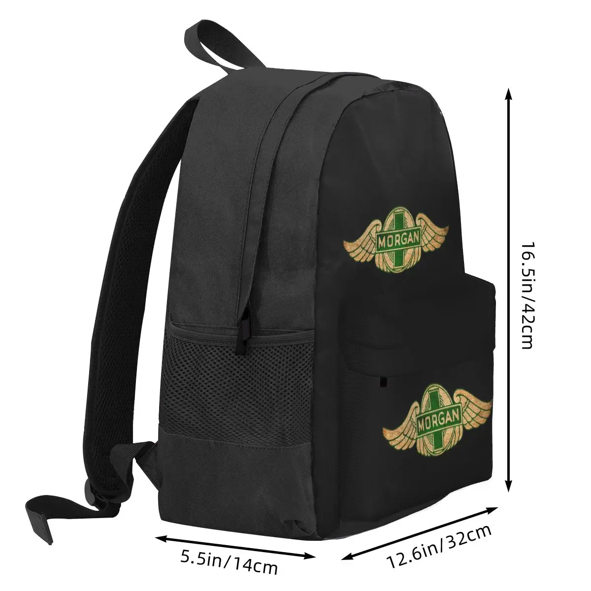 Morgan Motor Car Company Backpack Student BookBag Kids School Bag Laptop Shoulder Bags for Men Women