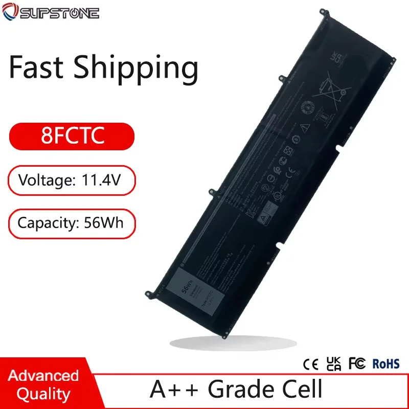 New 8FCTC 69KF2 70N2F DVG8M Battery For Dell Alienware M15 M17 R3,XPS 15 9500,G7 7500,For Precision 5550 P100F P45E P91F P87F001