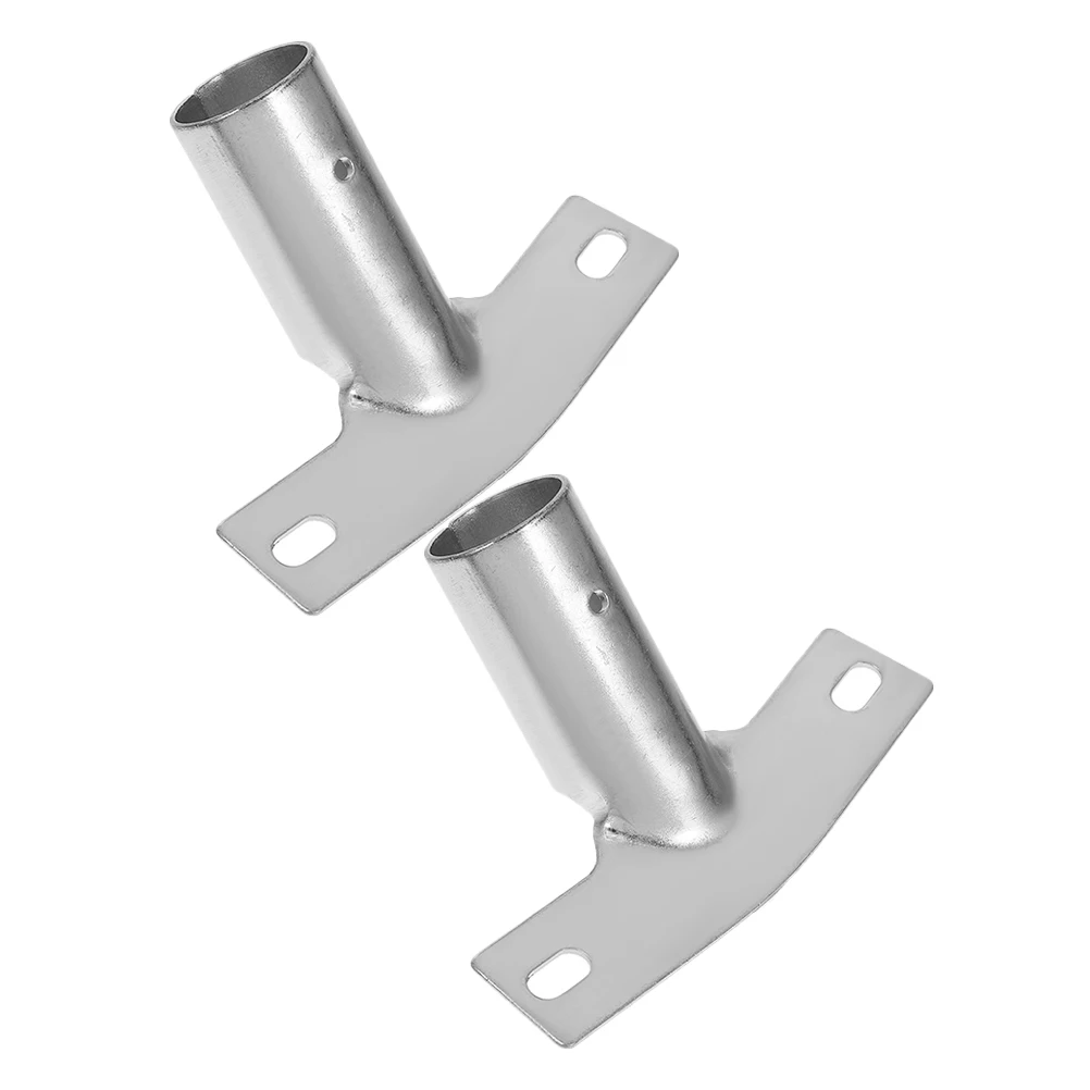 

2Pcs Broom Handle Bracket Floor Brush Connector Replacement Metal Threaded Pole Adapter Mop Broom Brush Attachments
