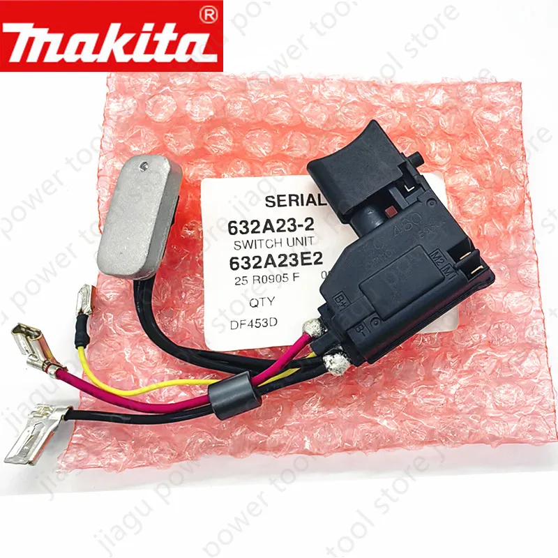 Switch for Makita DHP343 DDF343 BHP343 DHP453 DHP453RFE DF453D DDF453RFE DDF453 BHP453 BDF453 6506751 6507480 632A23-2 632A24-0