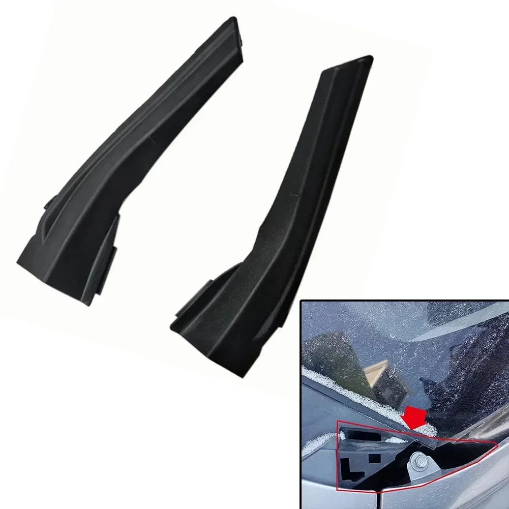 2pcs pára-brisa dianteiro do carro limpador lateral guarnição tampa água defletor capuz placa 861532s000 861542s000 para Hyundai Ix35 Tucson