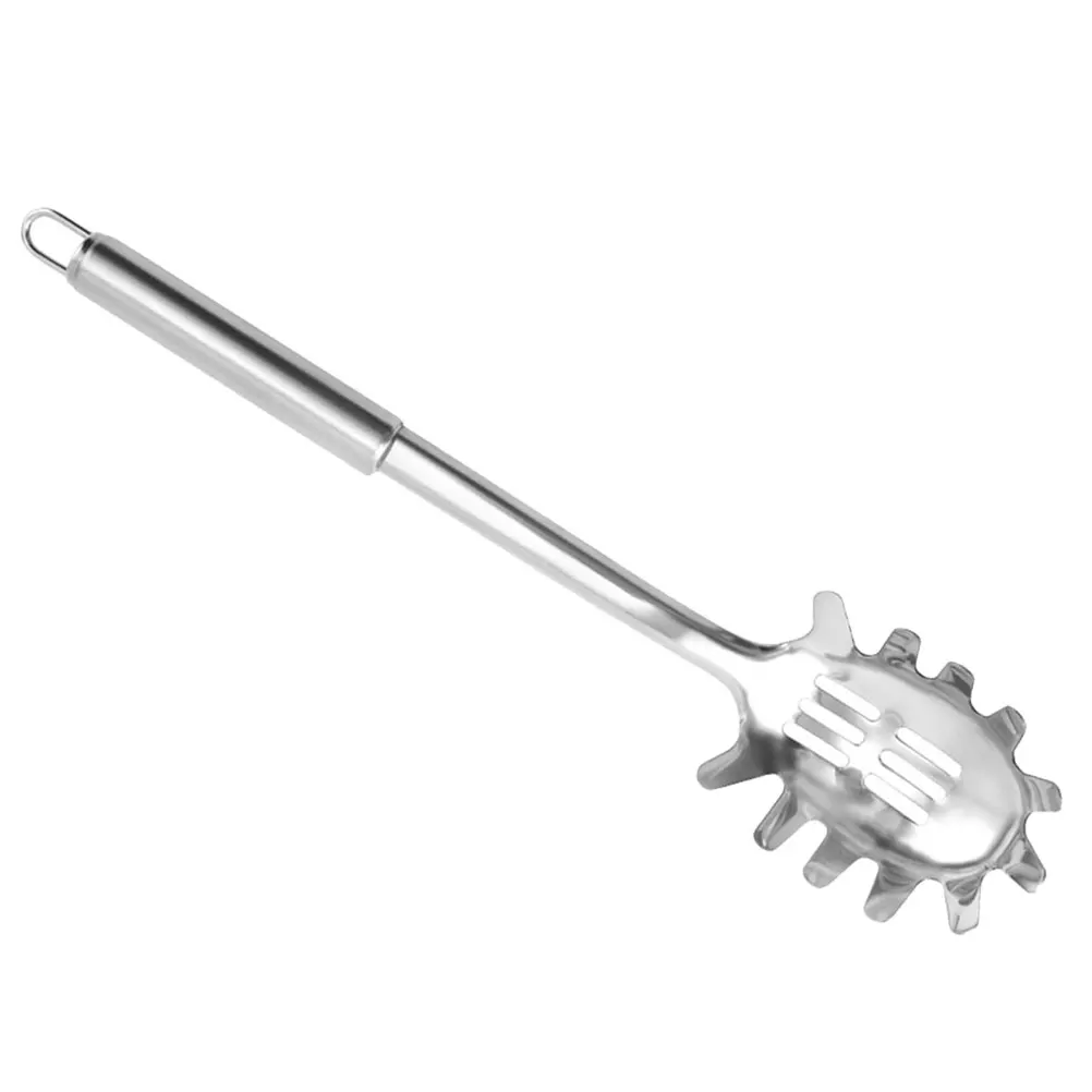 

Stainless Steel Pasta Spoon Kitchen Utensils Silver Strain Spoon Cooking Tools Reusable Spaghetti Noodle Egg Scoop Home