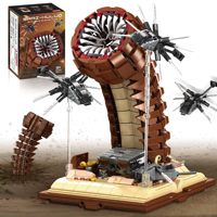 1688PCS MOC Movie Building Blocks Sci-Fi Planet Dune Sandworm Ornithopter Scene Models Assembly Bricks Toys For Children Gift