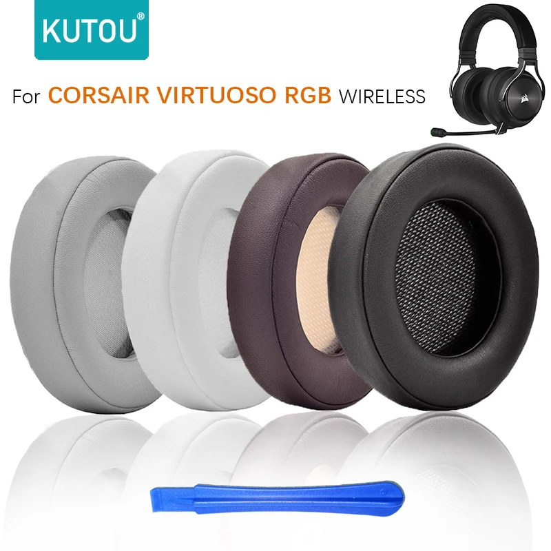 

KUTOU Ear Pads Cushions for Corsair Virtuoso RGB Wireless SE XT Gaming Headphones Replacement Earpads Cover