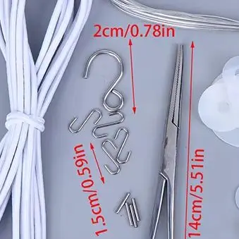 

DD аксессуары для кукол, плоскогубцы для струн, S-крючок, алюминиевая проволока, резиновая лента, прокладка, инструмент для ежедневного обслуживания 1/6