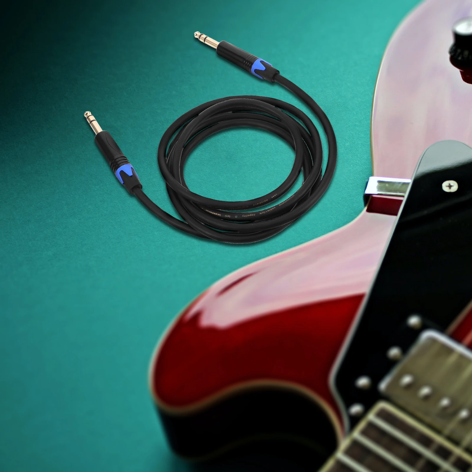 

Professional Grade Trs To Trs Balanced Guitar Cable Shielded Durable Audio Instrument Cable For Electric Bass Amplifiers Pedals
