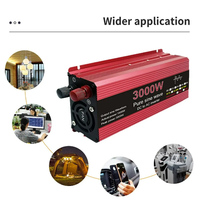 Pure Sine Wave Inverter DC 12V/24V To AC 110V/220V 1000W 1600W 2000W 2200W Portable Power Bank Converter Solar Inverter