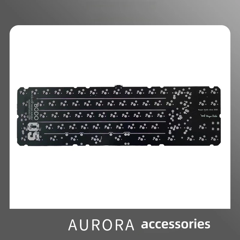 WuqueStudio IKKI Aurora R2 Keyboard PCB Customized Alu FR4 PC Positioning Plate Gaming Office Mechanical Keyboard Accessories