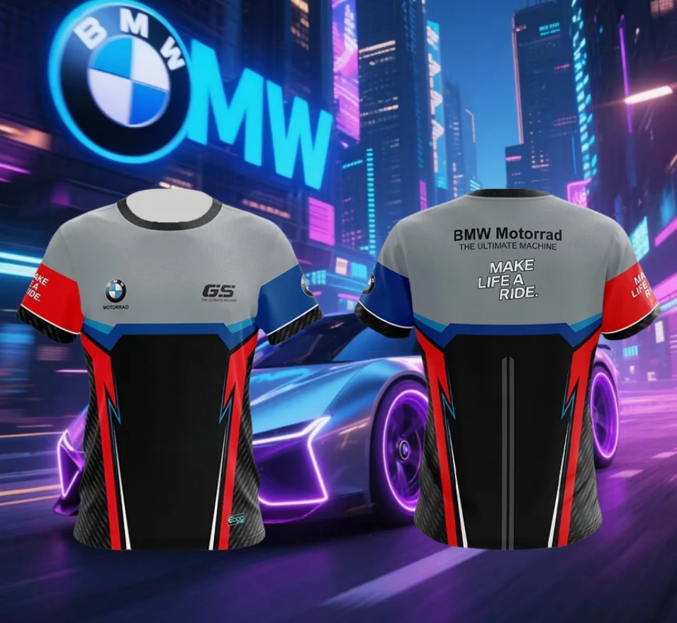 

2025 Summer BMW GS Motorcycle Riding Suit Men's Fast-drying Short-sleeved T-shirt Racing Suit Casual and Breathable New Fashion