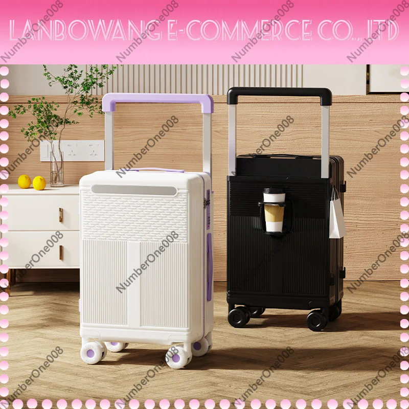 20 Inch Carry On Luggage 24 Inch Suitcase Wide Handle 8 Wheels Spinner Hard Shell TSA Lock Lightweight Travel Suitcase