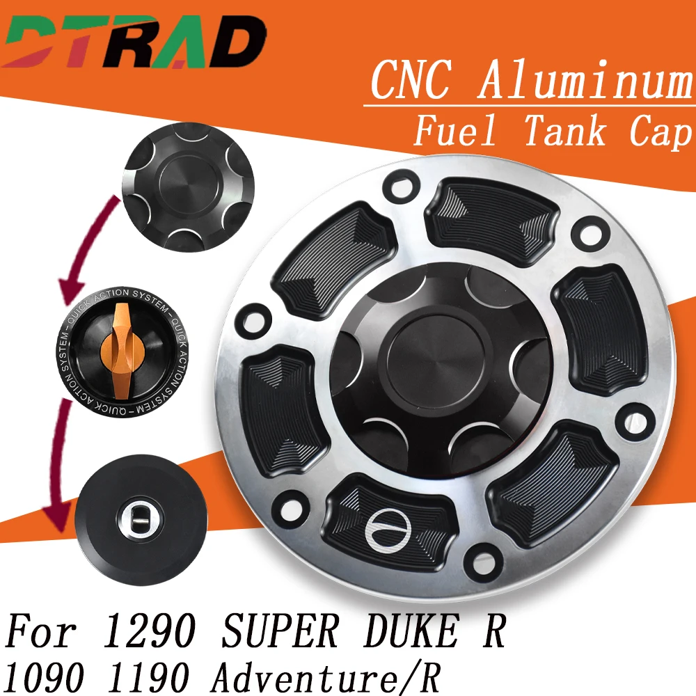 

For 1290 SUPER DUKE R 2014-2023 Dirt Bike Screw In Fuel tank Cap 1090 1190 Super Adventure Fast Gas Engine Oil Filling Cover