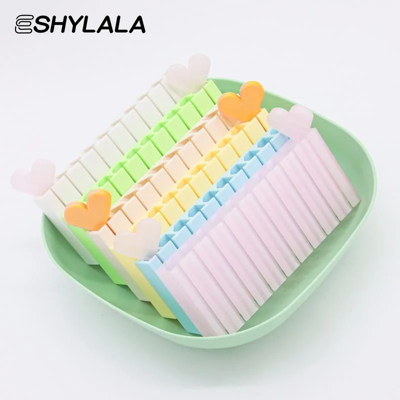Nail Foil Storage Box 1 Set 10 Grids Organizer Macaron Transfer Paper Nail Foil Storage Case for Professional Nail Artists