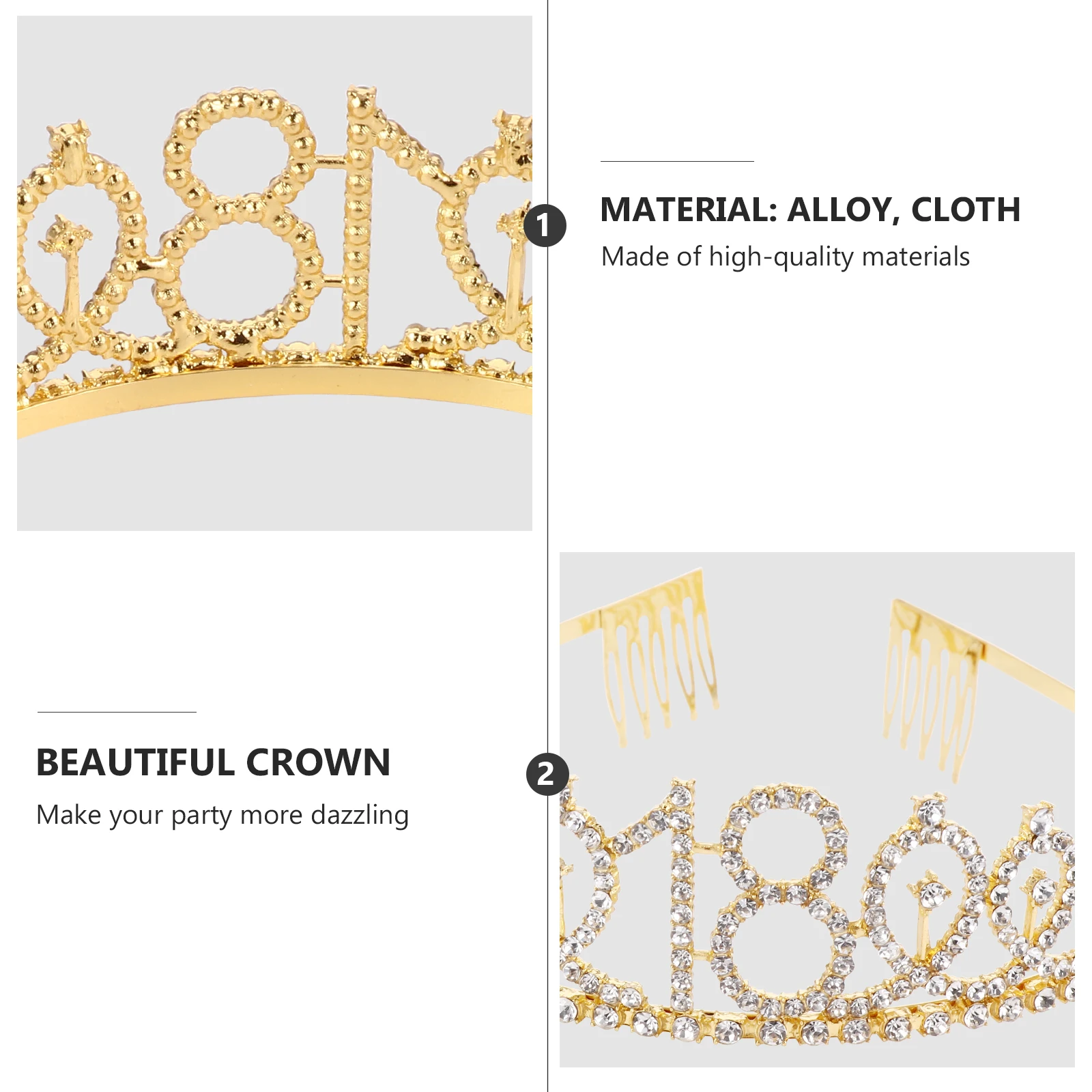 

Crown Ceremonial Belt Birthday Sash Party Hair Comb Waist Ritual Etiquette Fabric Comfortable Beautiful Decoration Great Gift
