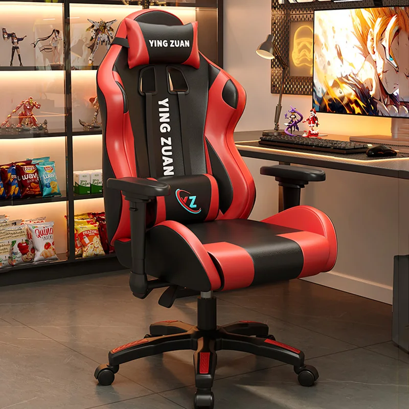 Fußstütze Rückenlehne Bürostuhl Playseat Leder Ergonomischer moderner Bürostuhl Computerarm Lesen Silla Oficina Wohnmöbel
