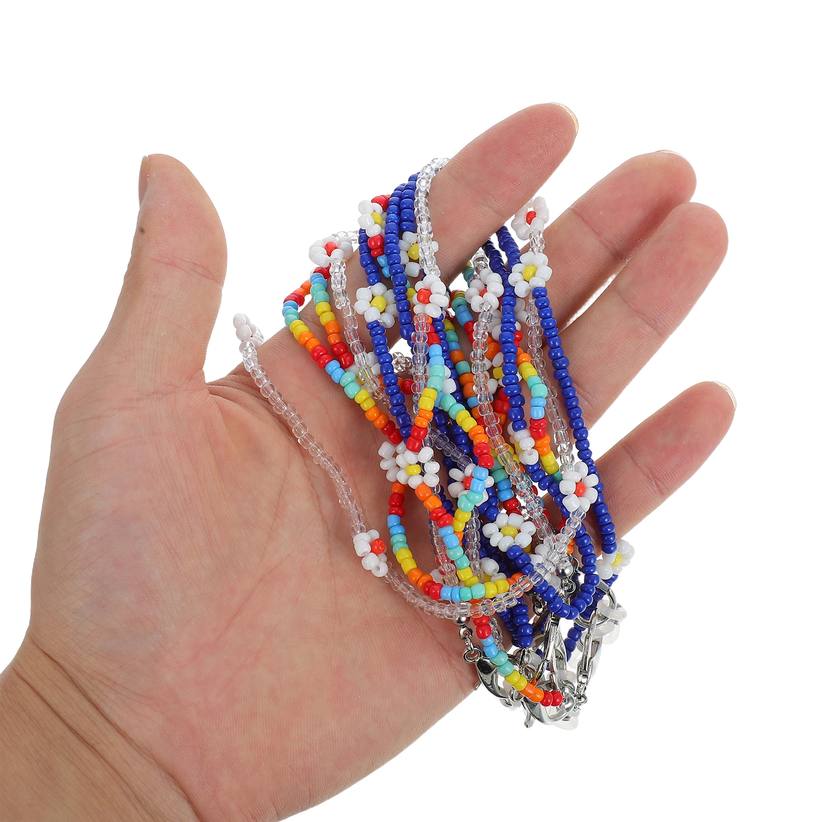 

3 Pcs Glasses Mask Holding Chains Floret Beads Anti-Lost Eyewear Lanyards for Comfort and Style