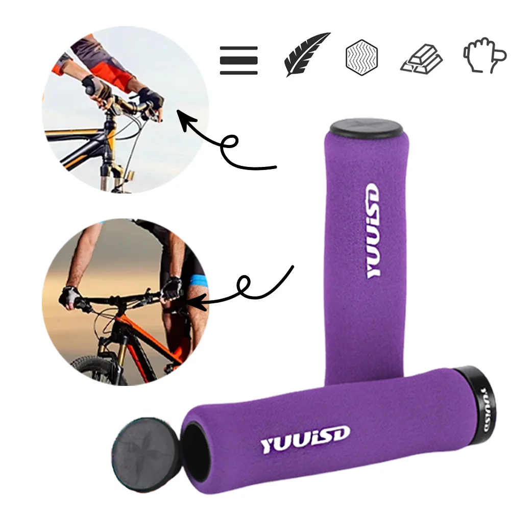 

Bicycle Handlebar Grip Shockproof Mountain Bike Sponge Grip Ergonomic Soft Bicycle Handlebar Cover Bicycle Accessories