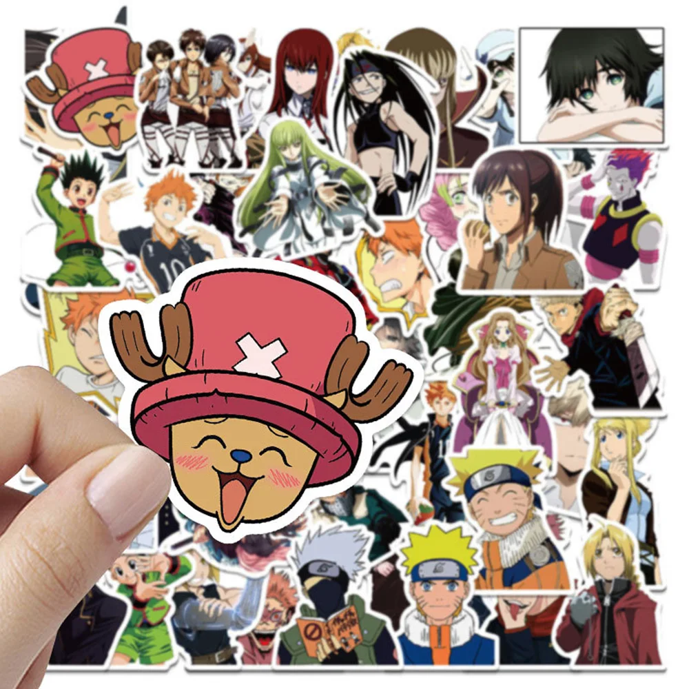 10/30/50/100pcs Mixed Anime Stickers Cute Cartoon Waterproof DecalsToy DIY Motorcycle Luggage Skateboard Kawaii Graffiti Sticker