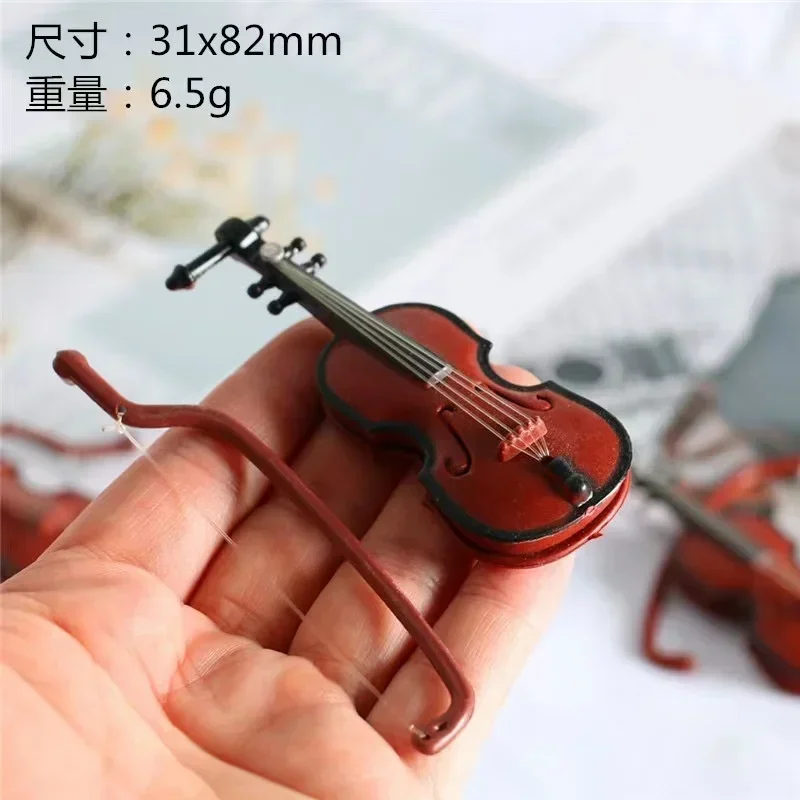 

dollhouse mini Violins Miniature Violins Model for Dollhouse DIY 1/12 dollhouse for Decoration Musical Instrument ornament