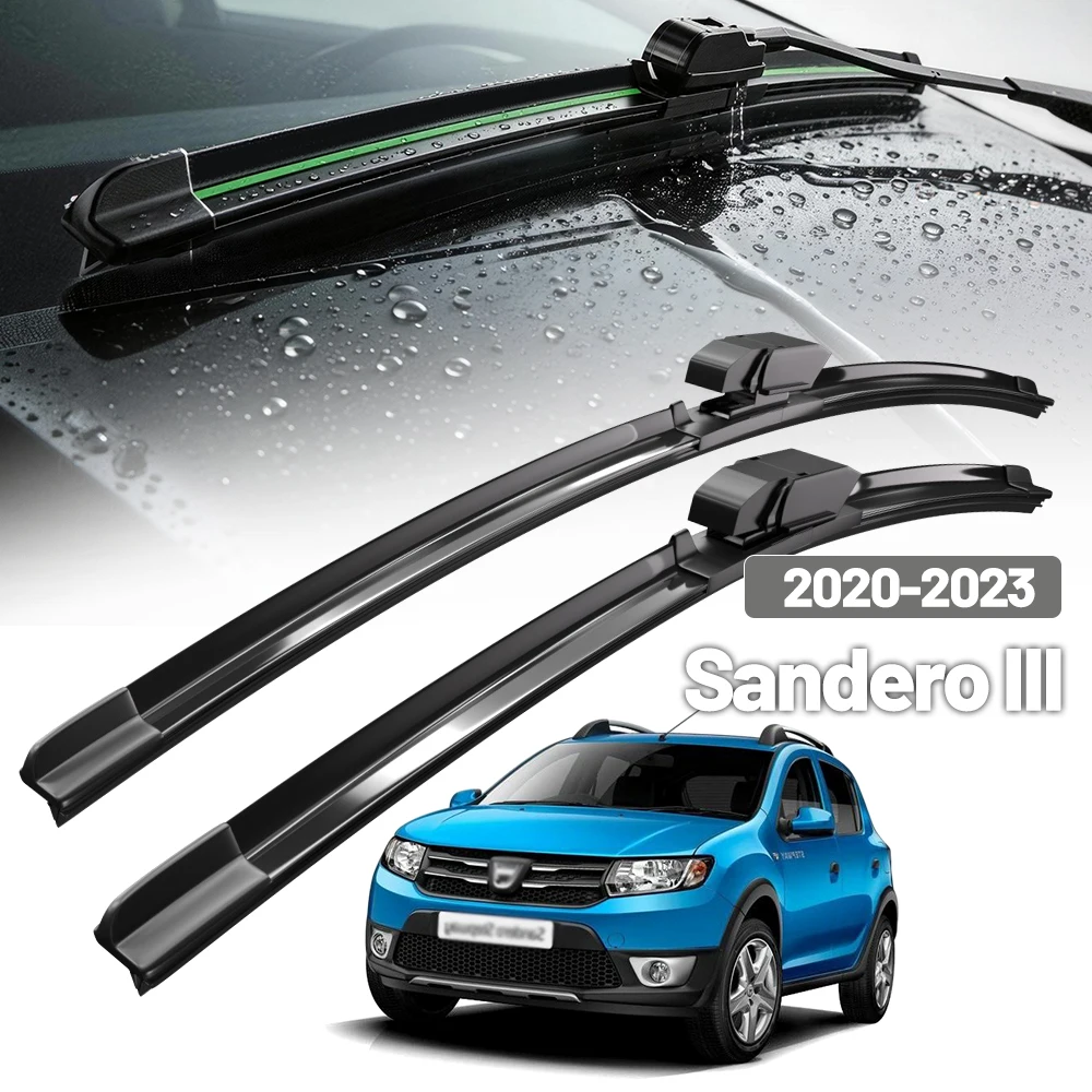 

Для Dacia Sandero III 2020-2023: Комплект из 2 щеток стеклоочистителя лобового стекла (24" и 16") – Аксессуары для окон 2021, 2022, 2023 годов