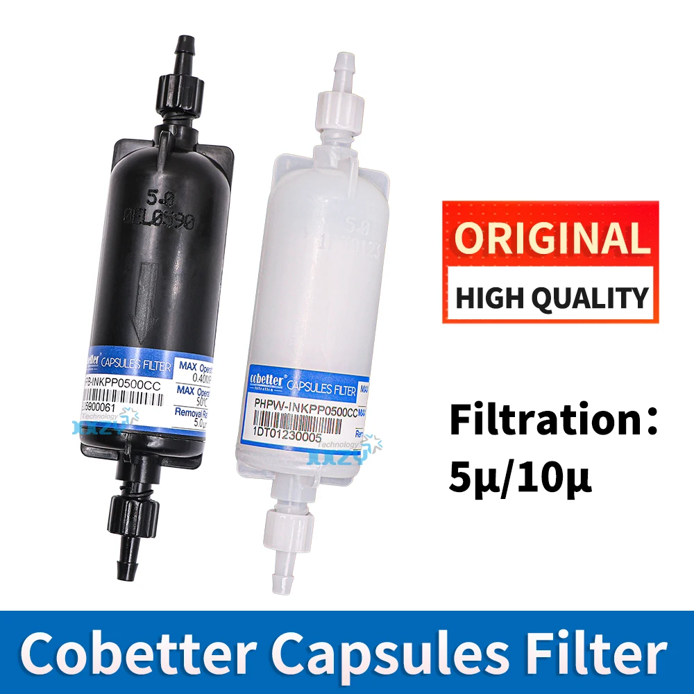 Cobetter 5um 10um Long Ink Filter for Flora Allwin GZ JHF Docan Solvent Inkjet Printer UV Machine Capsules Filter 5 Microns