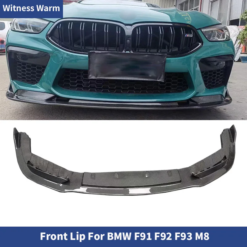 

For BMW F91 F92 F93 M8 Carbon Fiber Front Lip Bumper Spoiler Splitter