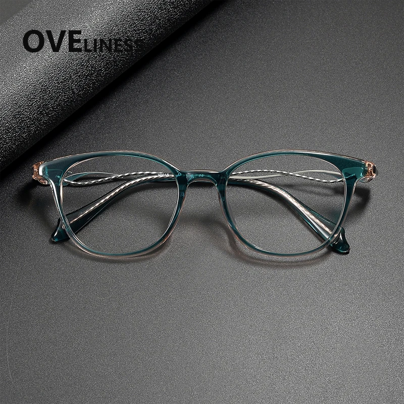 

Оправа для очков 2026 из ацетата и титана, женская, дизайнерская, винтажная, ретро, круглая, японский стиль