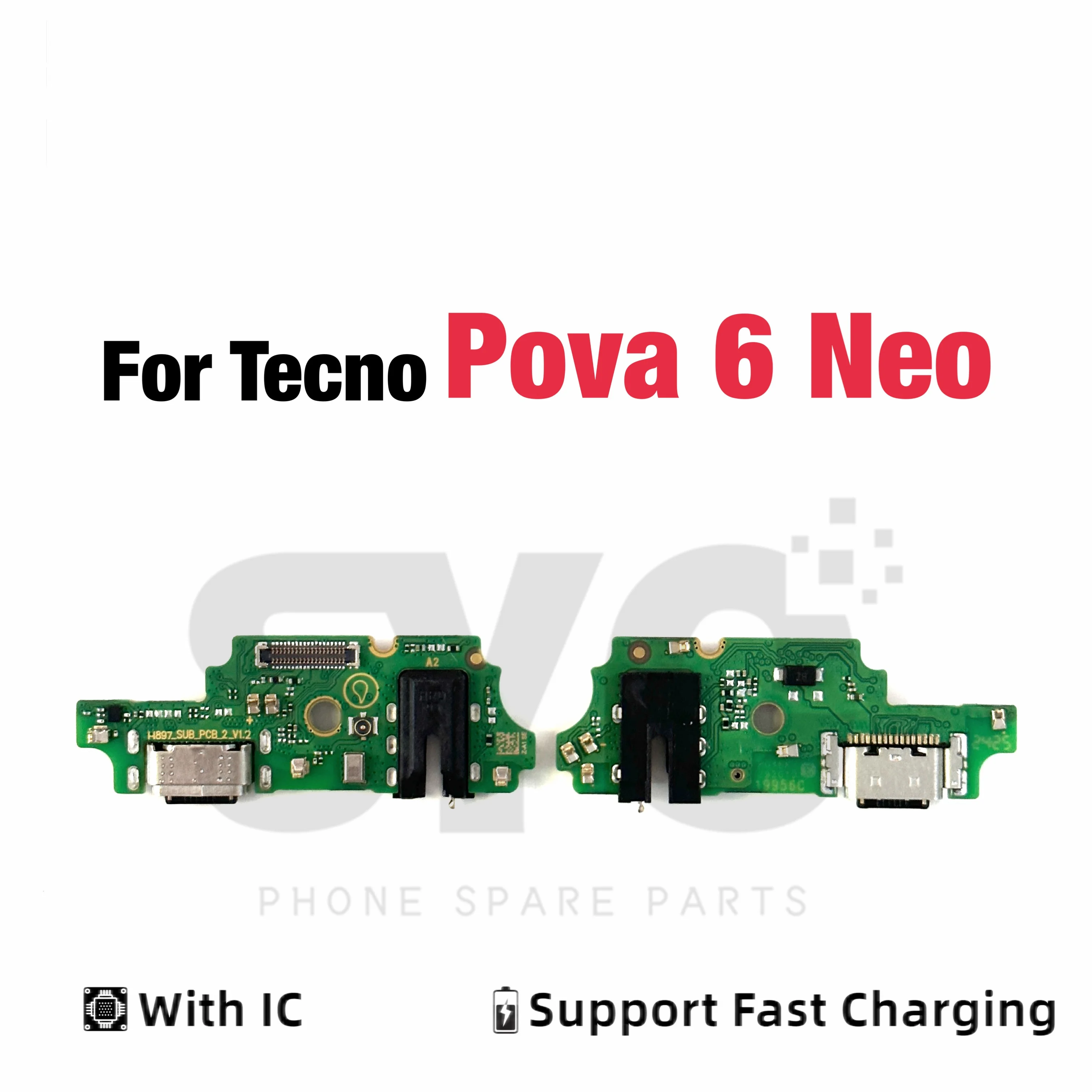 SYC OEM Fast Charging Port Connector Board Dock Charger Flex Cable For Tecno Pova 6 Neo