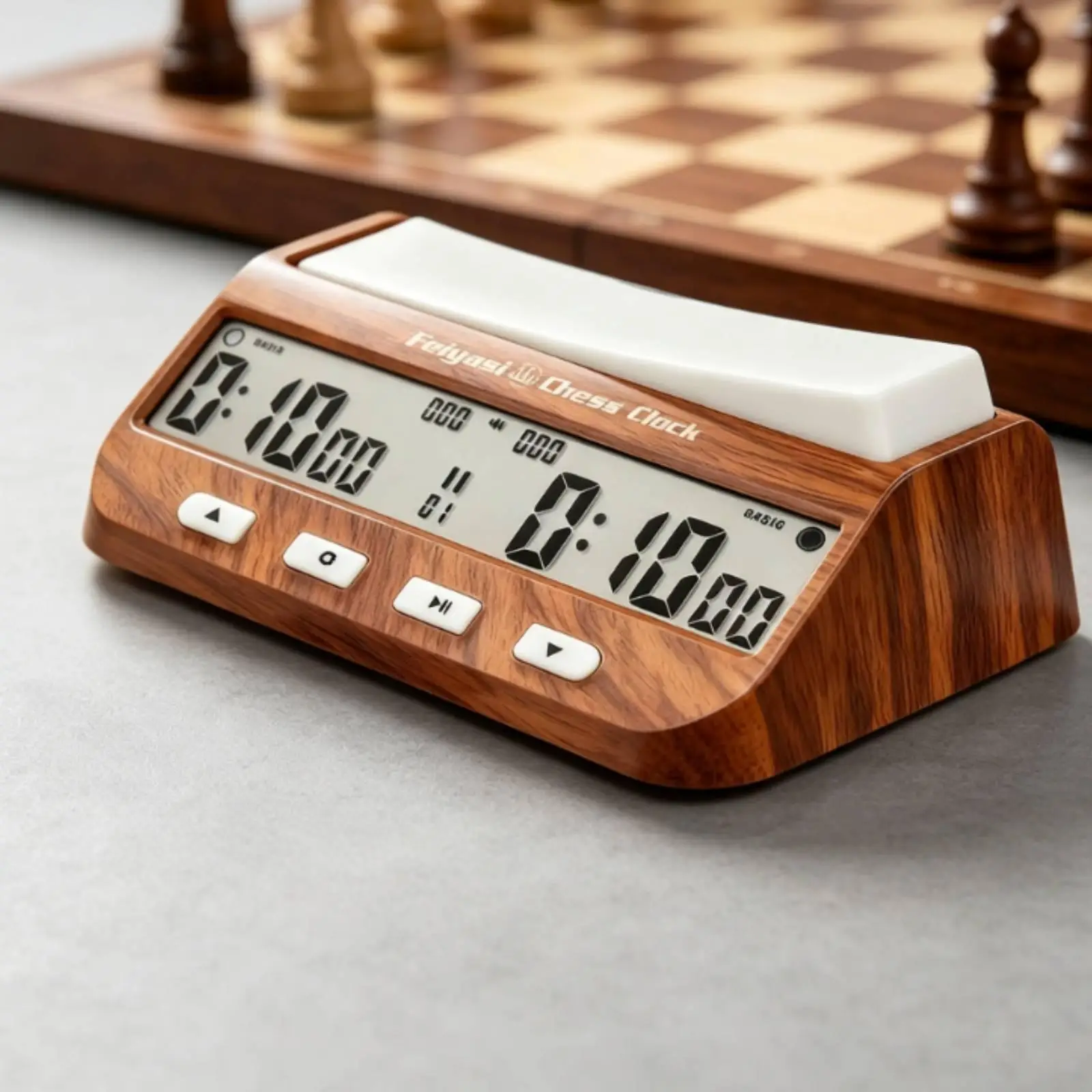 Travel Chess Timer with Move Number Setting and Memory Retention for Casual and Professional Play