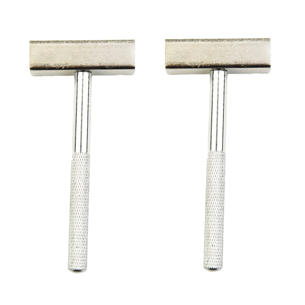 2Pcs Grinding Wheel Dresser Diamond Stone Dresser Bench Grinder Dressing  Silver 100x45mm Easy Grip Fast Sanding Power Tools