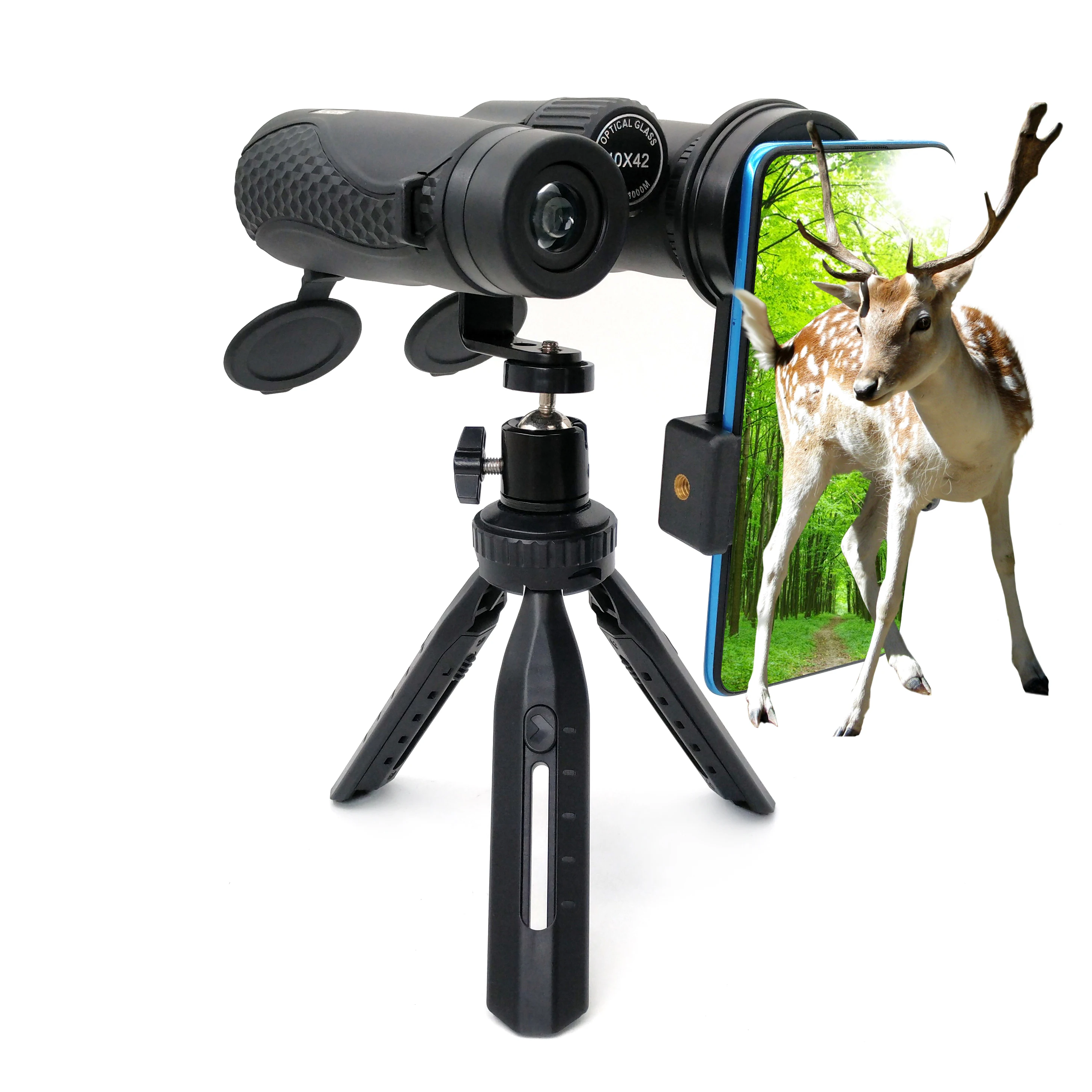 

10x42 Binoculars for Bird Watching Professional HD Roof BAK4 Prism Lens Binocular Telescope with Phone Adapter Tripod