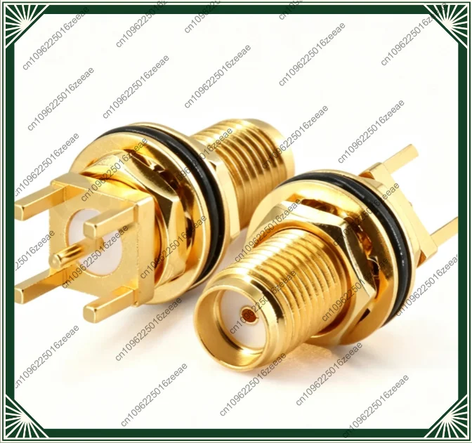 1pc sma coaxial connector pcb antenna socket threaded wall printing board welding dc-6g