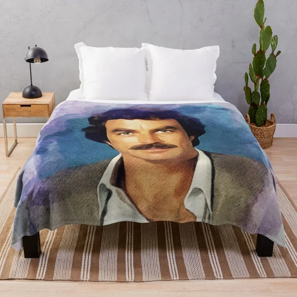 

Tom Selleck, Actor Throw Blanket Thermal Summer Beddings Loose Blankets