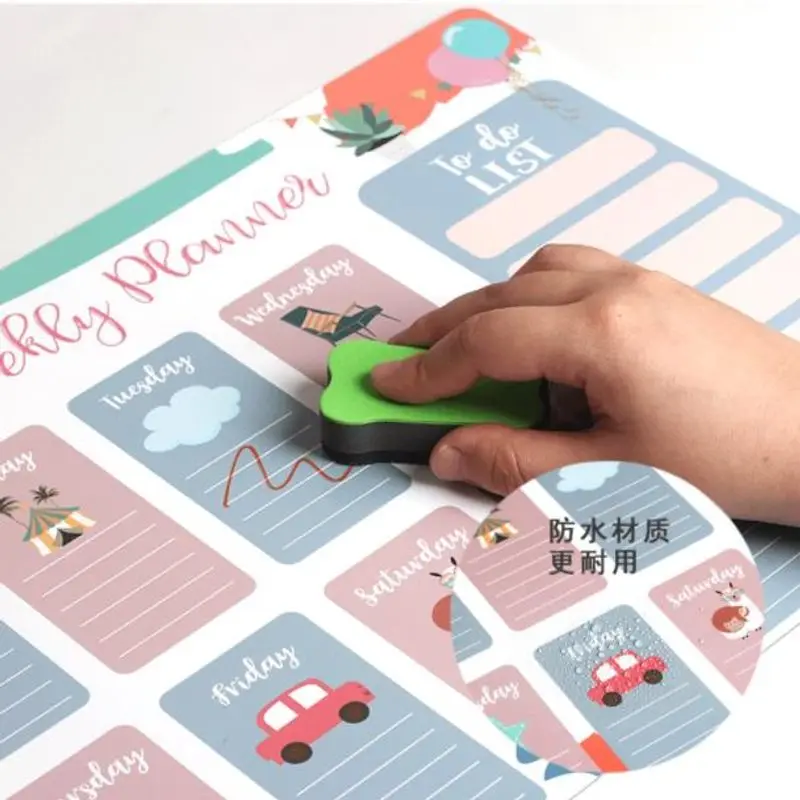 Magnetic Weekly Planner Board Fridge Magnetic Erasable Whiteboard Message Board Planner Calendar For Notes Message Drawing