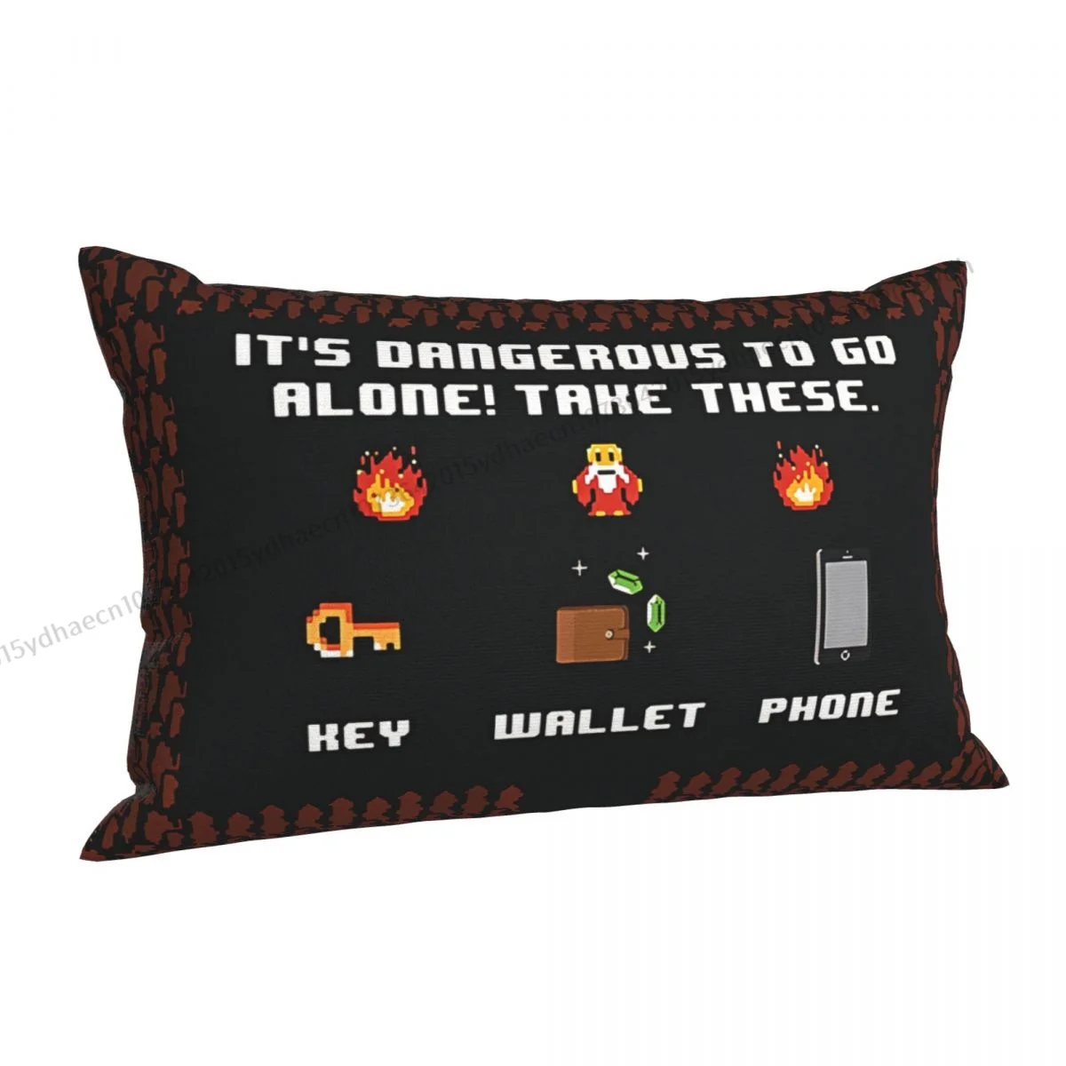 Its Dangerous To Go Alone Take These Printed Pillow Case DND Game Backpack Cushions Covers Soft Home Decor Pillowcase