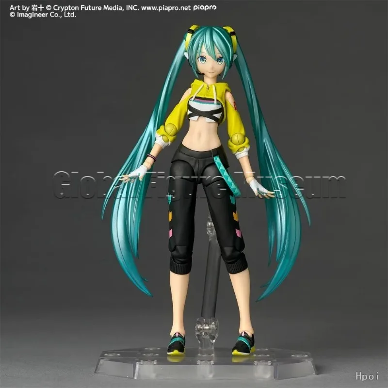 In Stock Kaiyodo Revoltech Hatsune Miku Fit Boxing Collectible Action Figure with Dumbbell Jump Rope Toy Gift