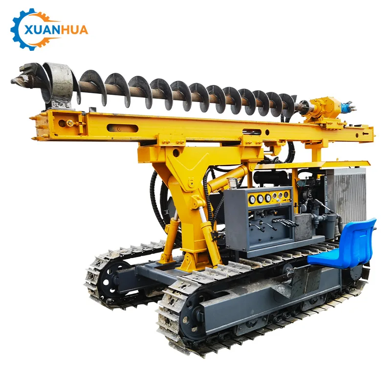 

Solar PV Power Station Ground Bore Pile Drilling Machine Including Pump Motor Gear Bearing Gearbox for Photovoltaic Pile Driving
