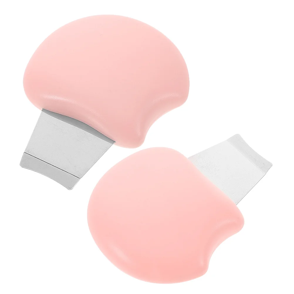 2 قطعة أداة إزالة الرؤوس السوداء المحمولة المسام النازع منظف الوجه الفولاذ المقاوم للصدأ الجلد مكشطة منظف الوجه للنساء الرجال