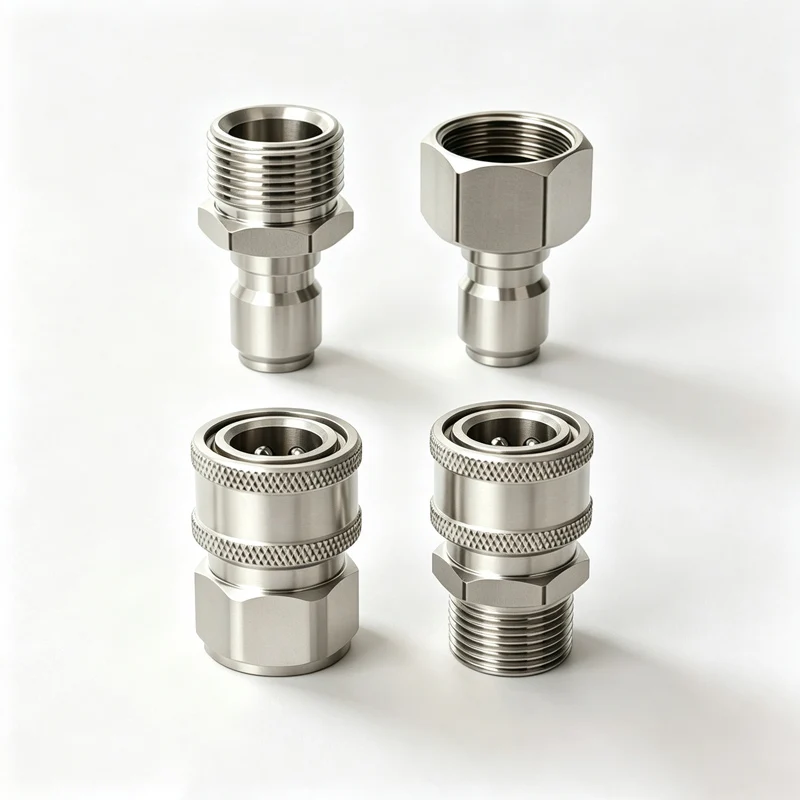 Pressure Washer Quick Connect Kit M22 14mm/15mm to 3/8 Hose Quick Connect Fitting Adapter for Power Washer Gun Hose Pump