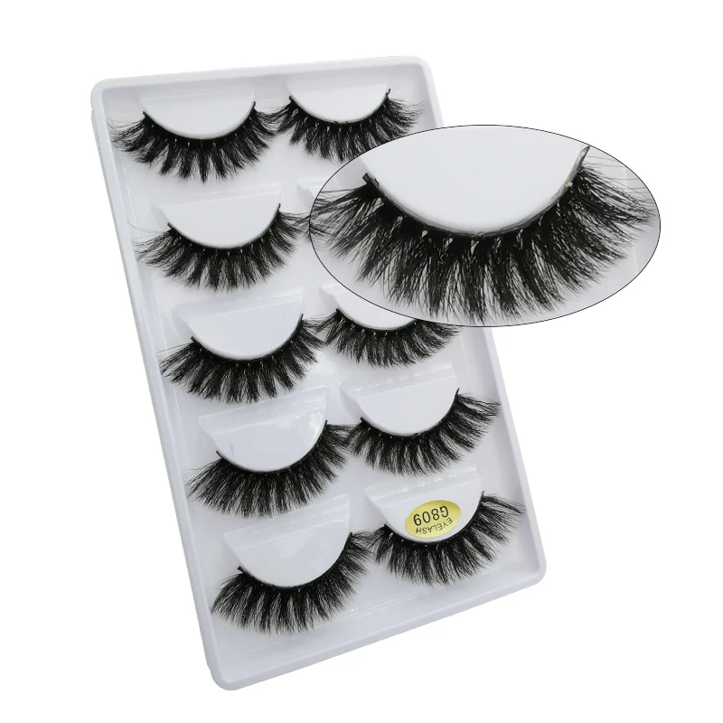 Flash girl The most popular G8 00series 10 Styles 3D faux mink lashes Thick  slender eyelashes private label packaging