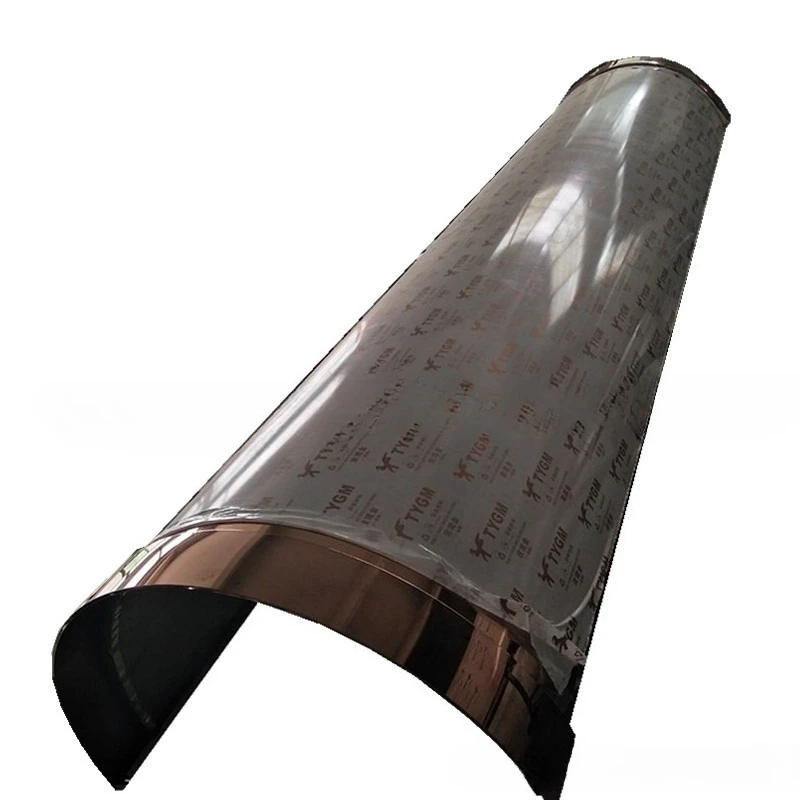 Stainless steel round column cement column rose titanium stainless steel hemming Roman column